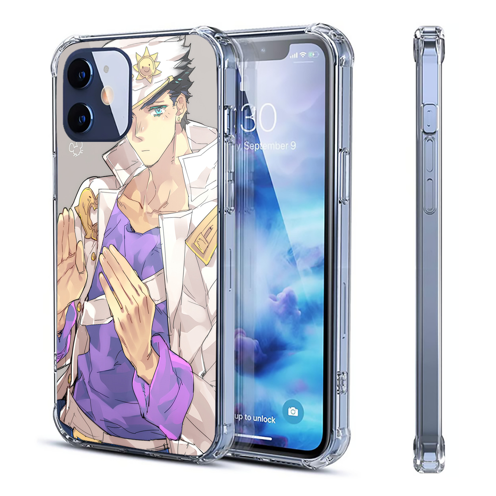 （画像用） ジョジョの奇妙な冒険 JoJo's Bizarre Adventure 【iPhone 12シリーズ対応】透明スマホケース（クリアソフトケース）
